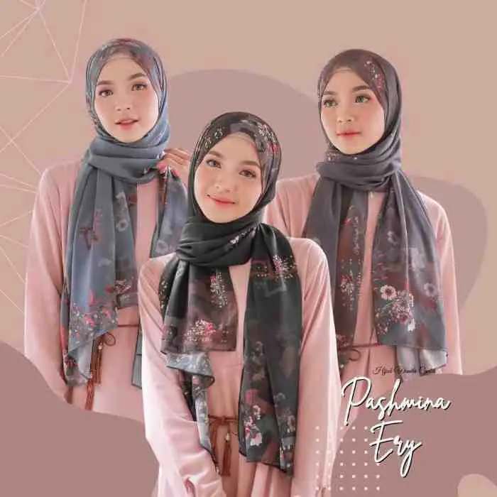 18 - Pashmina Ery Series Hijab Printing Premium Motif