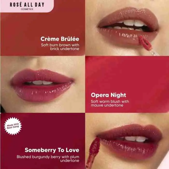 15. Rosé All Day Plush Lip Tint Crème Brûlée