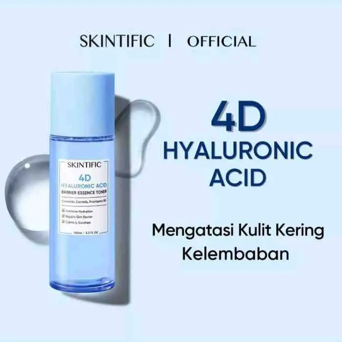 8. SKINTIFIC 4D Hyaluronic Acid (HA) Barrier Essence Toner Hydration Toner Defeat Dryness In10S 100ML T