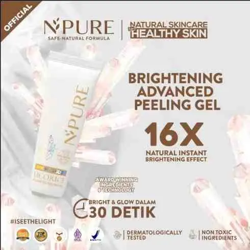 10. NPURE Peeling Gel Licorice / Advance Exfoliating / Brightening Glowing / Peeling Gel Penghilang Daki