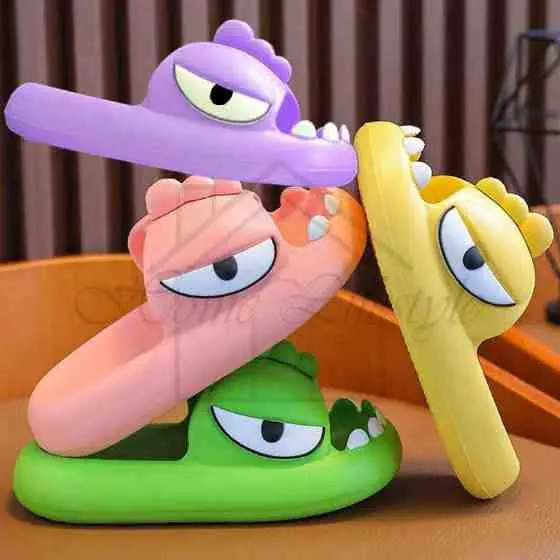 20. SANDAL KARET DINOSAURUS ANAK DAN DEWASA / SENDAL JELLY IMPORT ANTI SLIP BAHAN NYAMAN EMPUK JRW0172