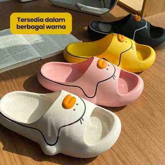 24. Muzy Sendal Slop Karakter Sendal Selop Wanita Pria Sendal Couple Lucu HSN156