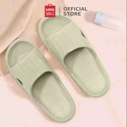 27. MINISO Sendal Slop Sandal Wanita Rumah Slipper Sepatu Sendal Wanita Kekinian Selop Comfortable Nyaman