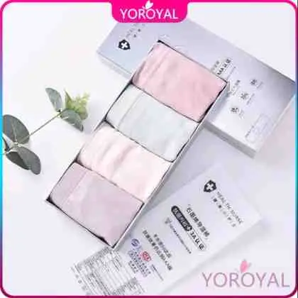 7. [Isi 4pcs] Celana dalam Wanita antibakteri graphene wanita Pakaian Dalam Renda CD Set Seamless