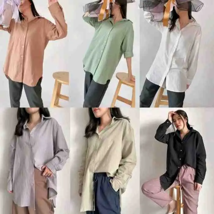 8. Kemeja {baby pink}