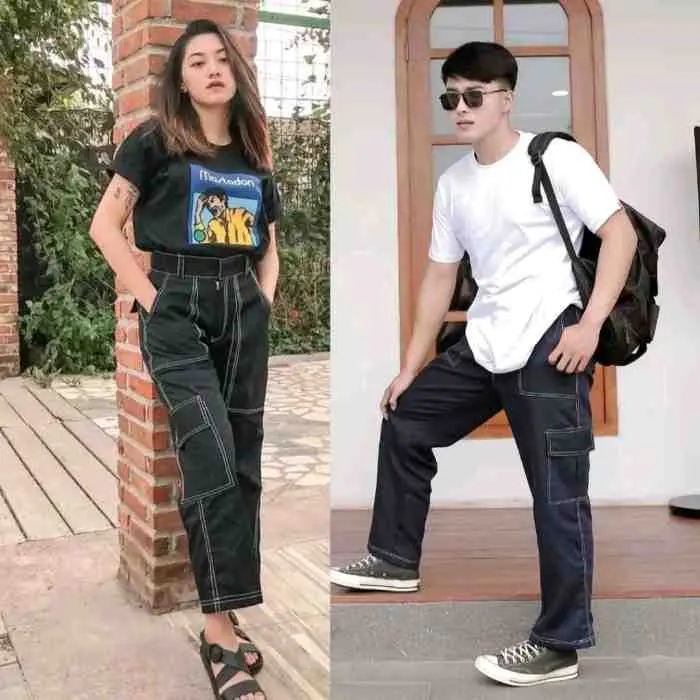 10. Celana Kargo {Black}