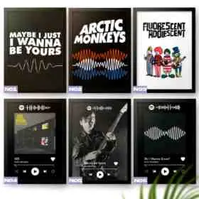 Quadros e Placas Decorativas - Arctic Monkeys Indie Rock