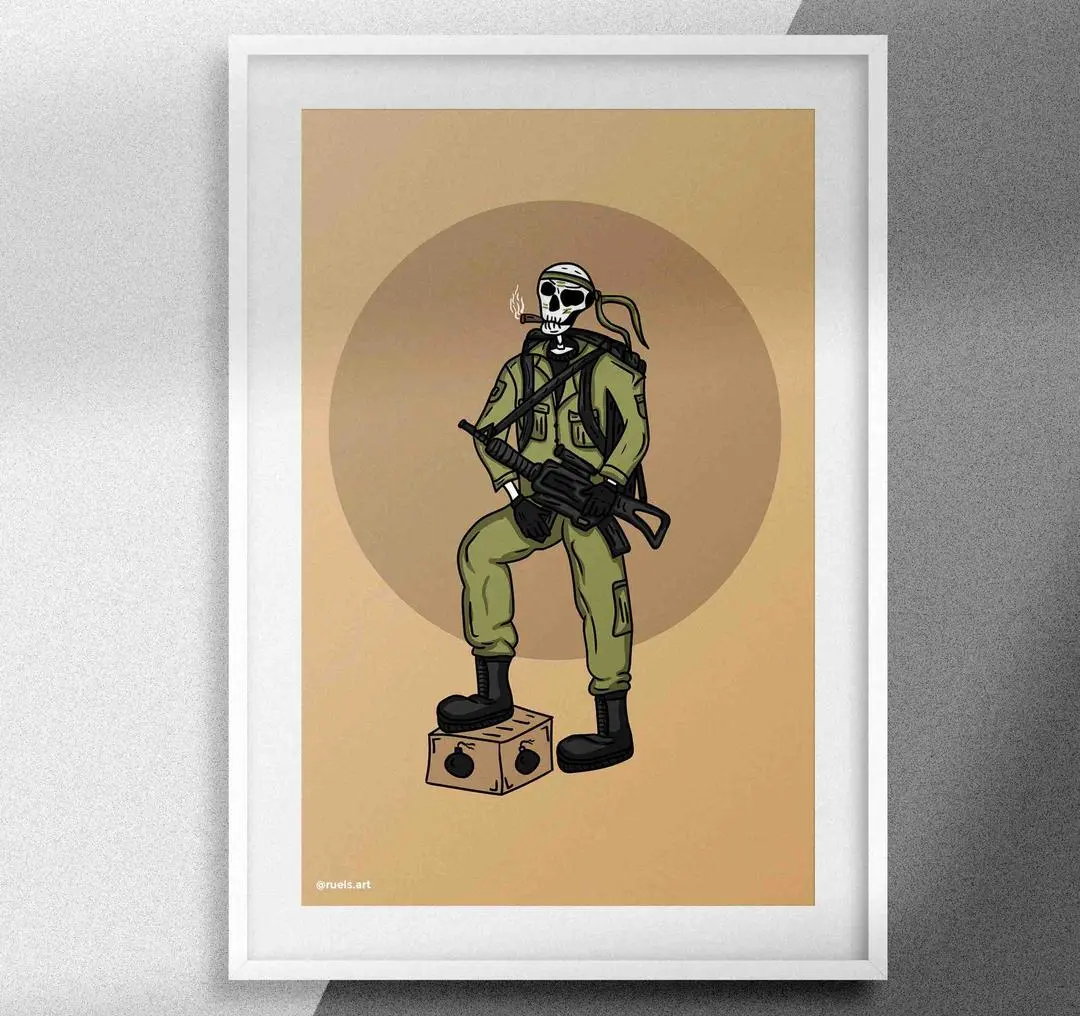 skull army illustration 