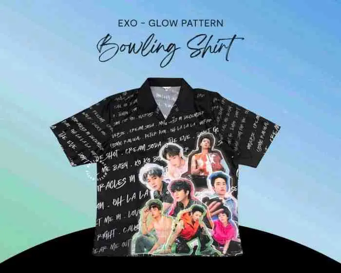 34. Kemeja Lengan Pendek Idol Kpop