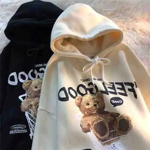 Hoodie Graphic Brown Bear