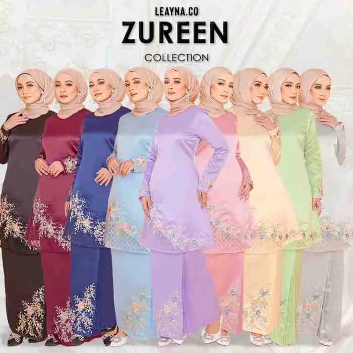 7. BAJU KURUNG MODEN ZUREEN BY LEAYNA COLLECTION