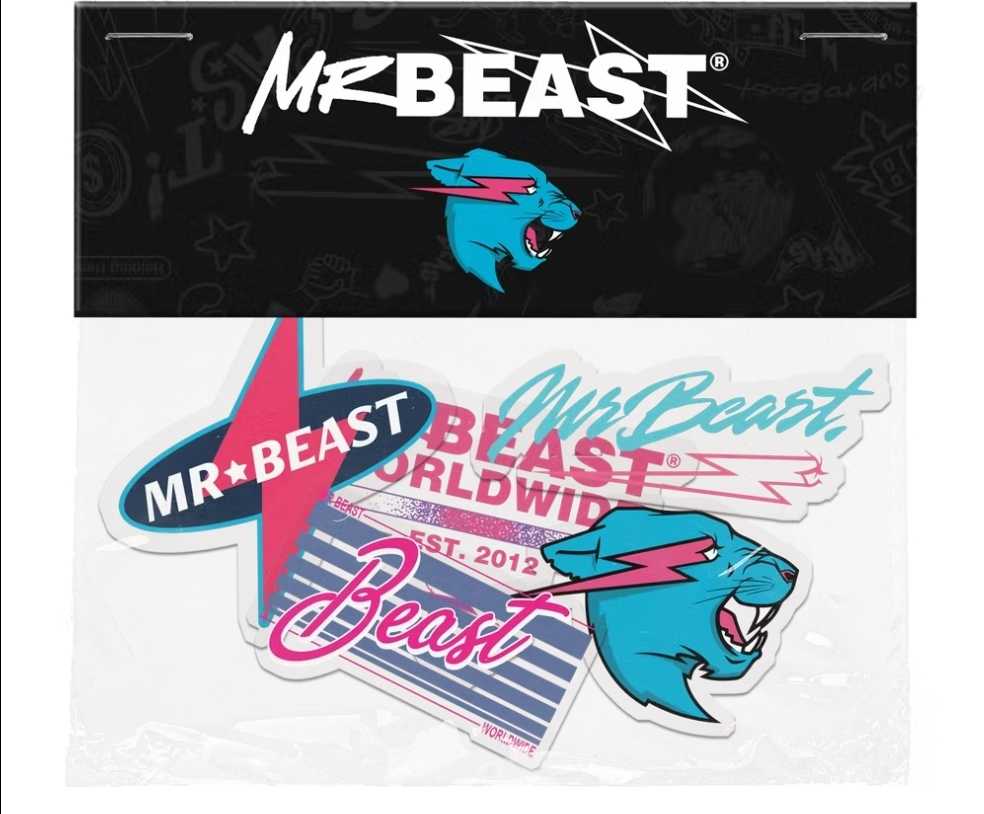 Mr. Beast sticker pack