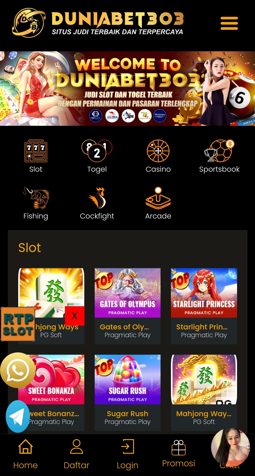 DAFTAR DUNIABET303 SEKARANG BONUS 50%