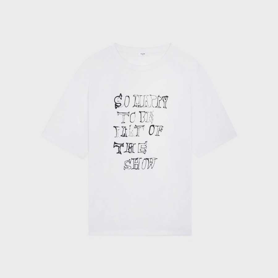 T-shirt in Cotton Jersey with Artist Print