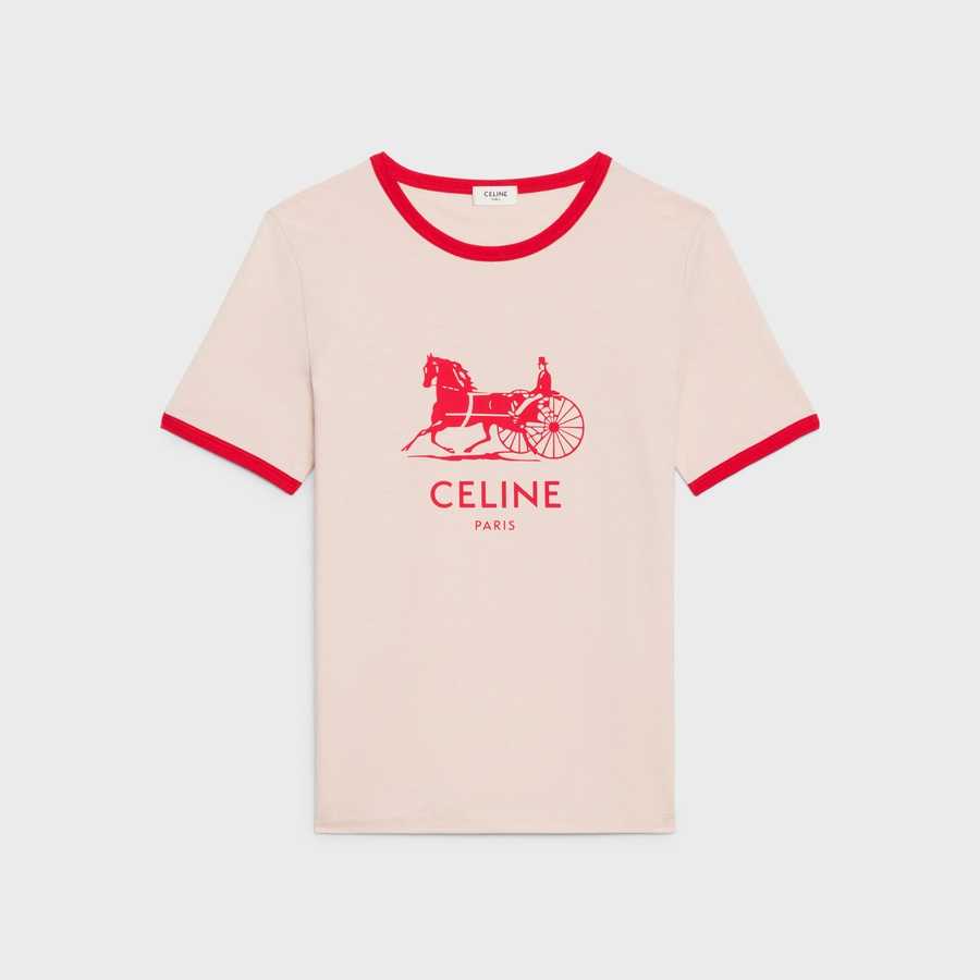 Celine Sulky Cotton Jersey T-shirt 
