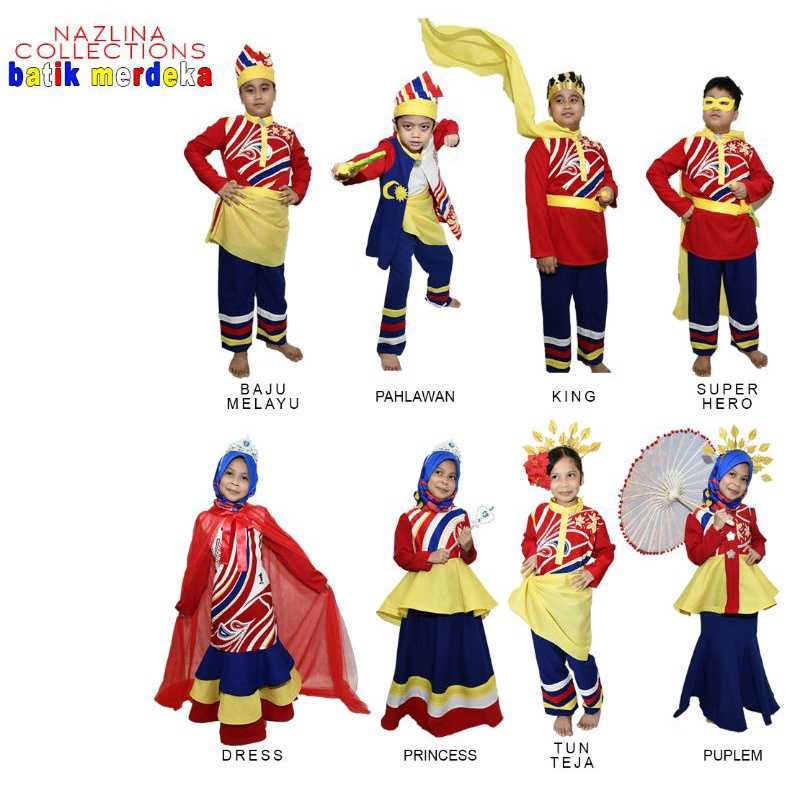 21. baju merdeka kanak-kanak
