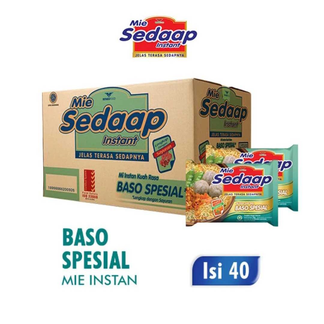 Sedap Mie Instan Baso Special 77gr (1 Dus/40pcs)