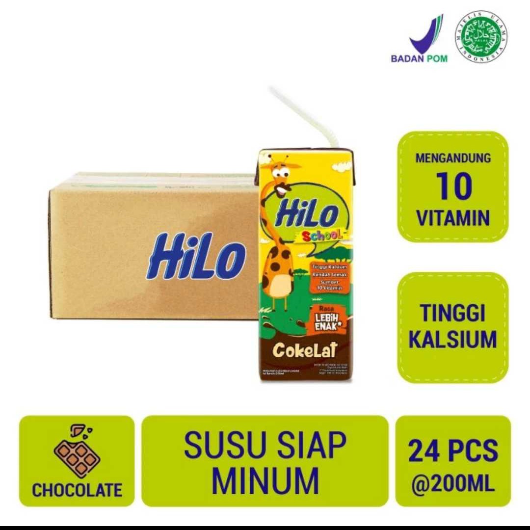 1 Dus Hilo School Chocolate 200ml (24 pcs)