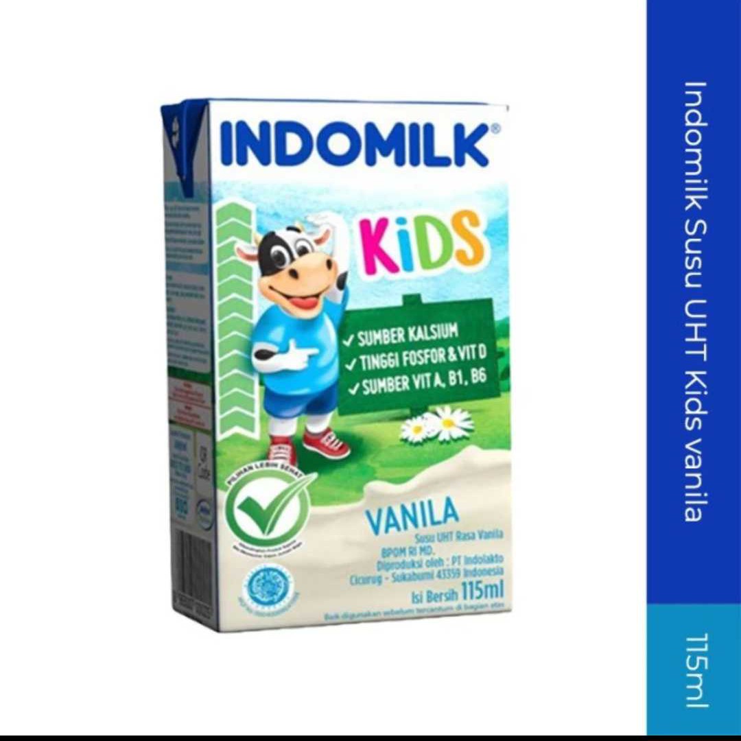 1 Dus Indomilk Kids UHT Vanila 115ml (40 pcs)