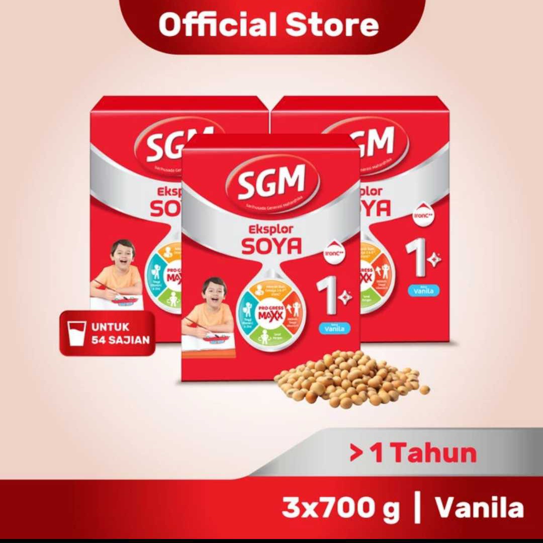 Paket 3 SGM Eksplor Soya Vanilla 700gr (1-5th)