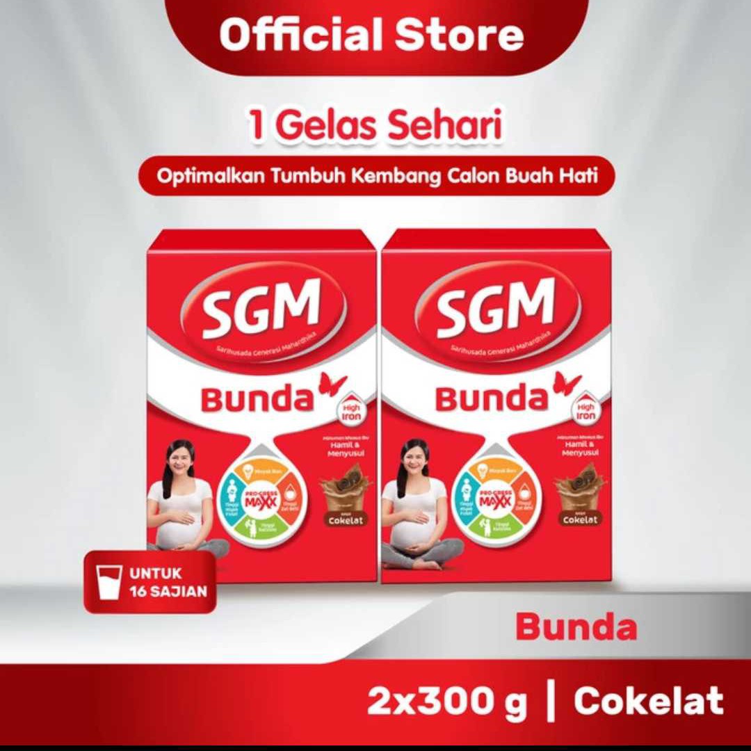 Paket 2 SGM Bunda ibu hamil & menyusui Coklat 300gr