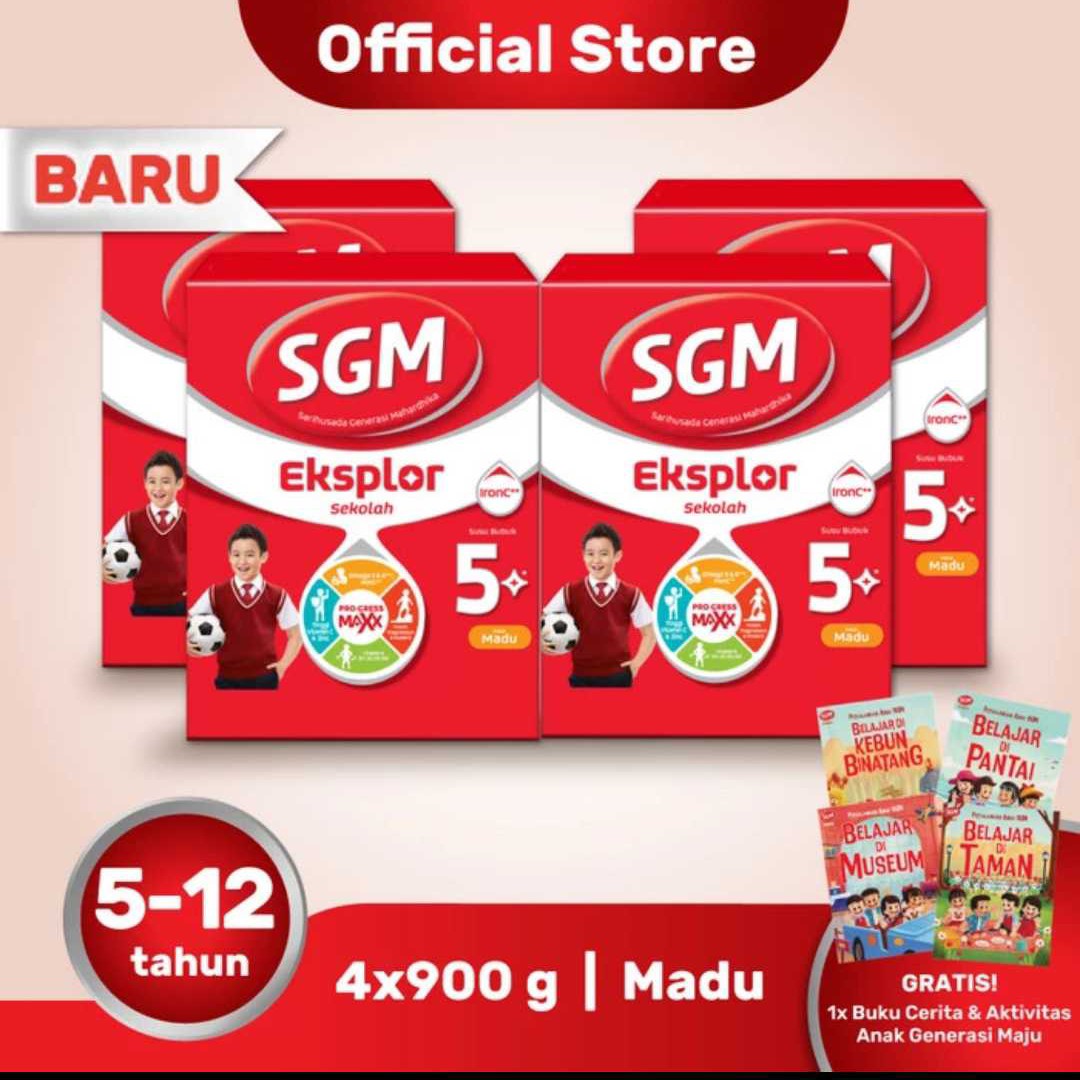 Free Buku Cerita Paket 4 SGM Eksplor 5+ Madu 900gr