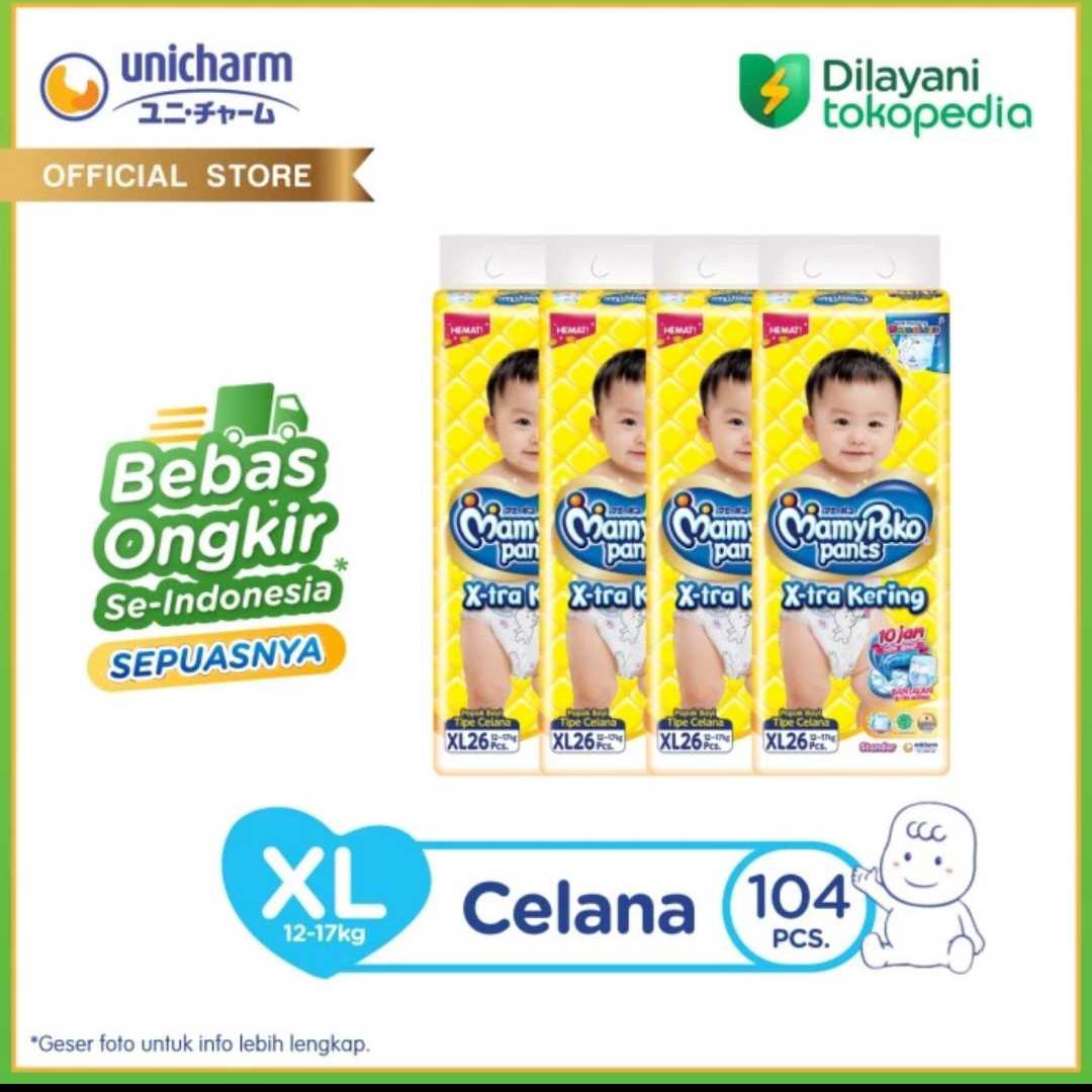 MamyPoko Std XL 26 (1 karton/4 Bags)