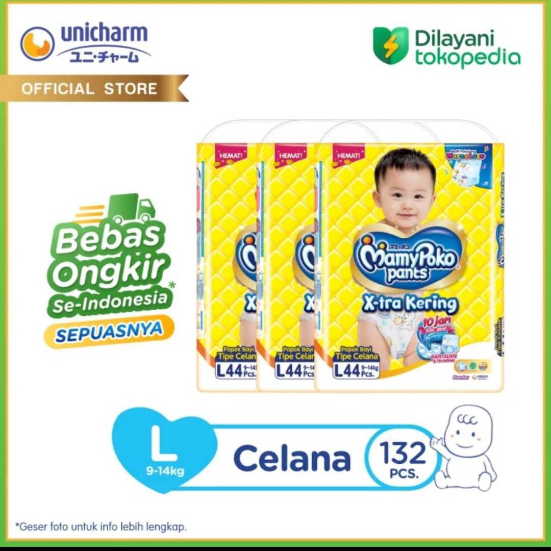 MamyPoko Big Std L 44 (1 karton/3 Bags)