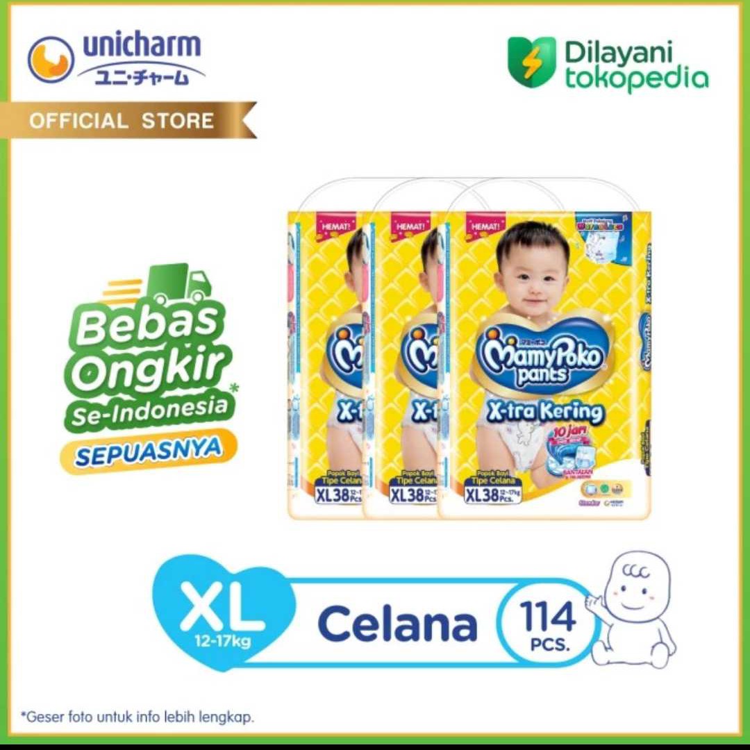 MamyPoko Big Std XL 38 (1 karton/3 Bags)