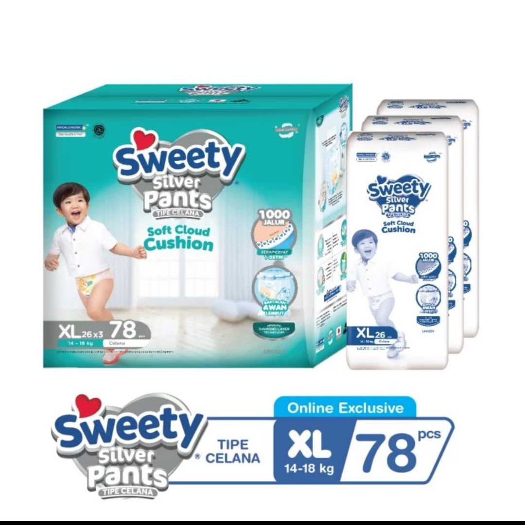 Sweety Silver XL 26 (1 karton/3 Bags)