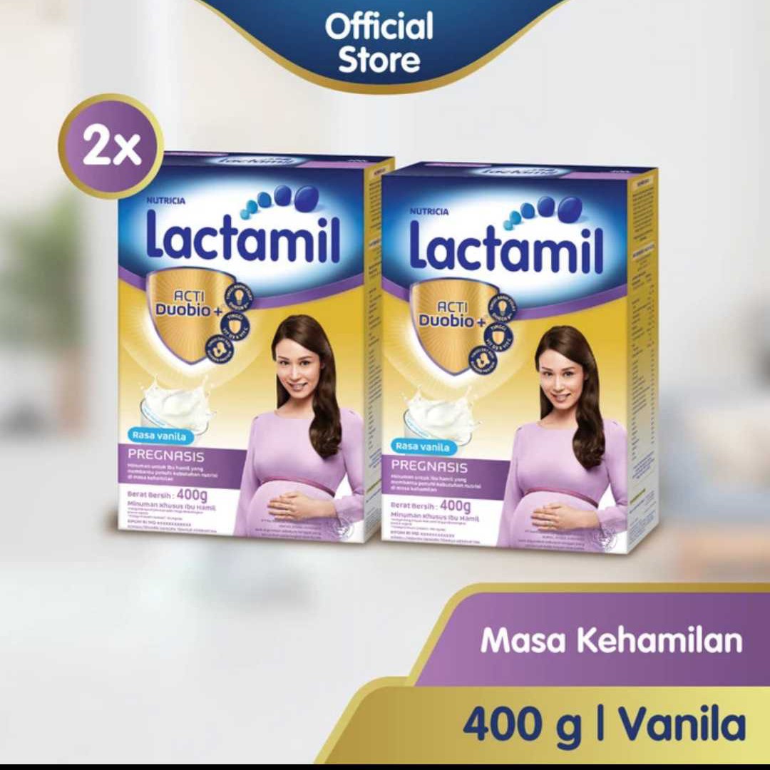 Paket 2 Lactamil Pregnasis Vanilla 400gr
