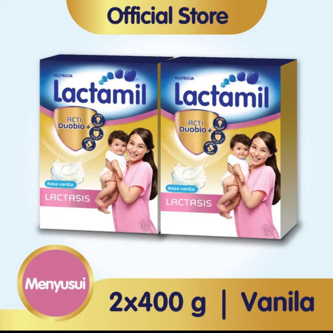 Paket 2 Lactamil Lactasis Vanilla 400gr