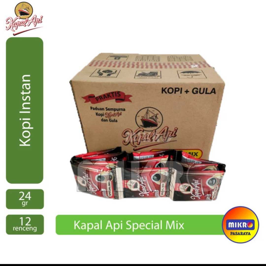 Kopi Kapal Api Special Mix 1 Dus (24grx120 sachet)
