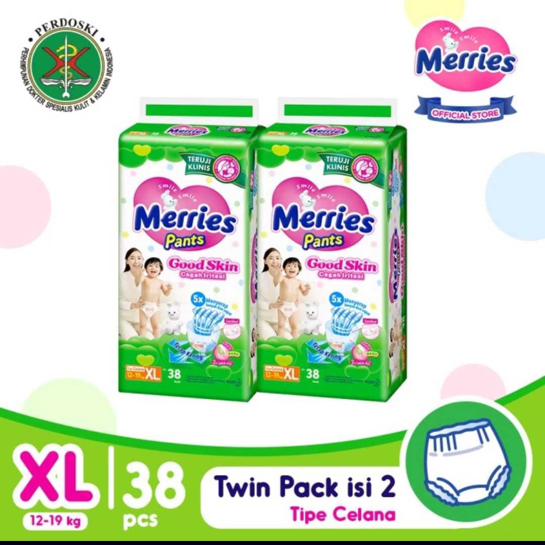 Twinpack Jumbo Merries XL 38