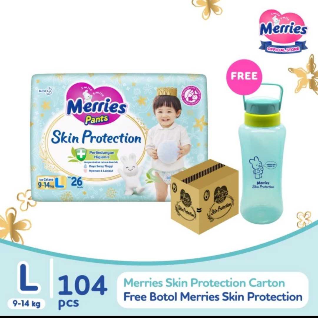 1 karton Merries Skin Protection L 26 Free Gift