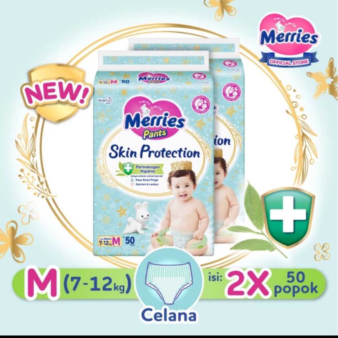 Twinpack Jumbo Merries Skin Protection M 50