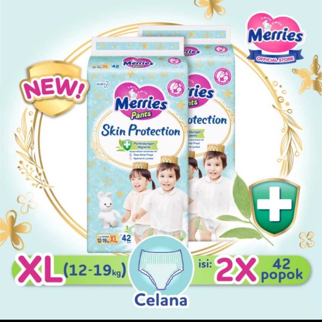 Twinpack Jumbo Merries Skin Protection XL 42