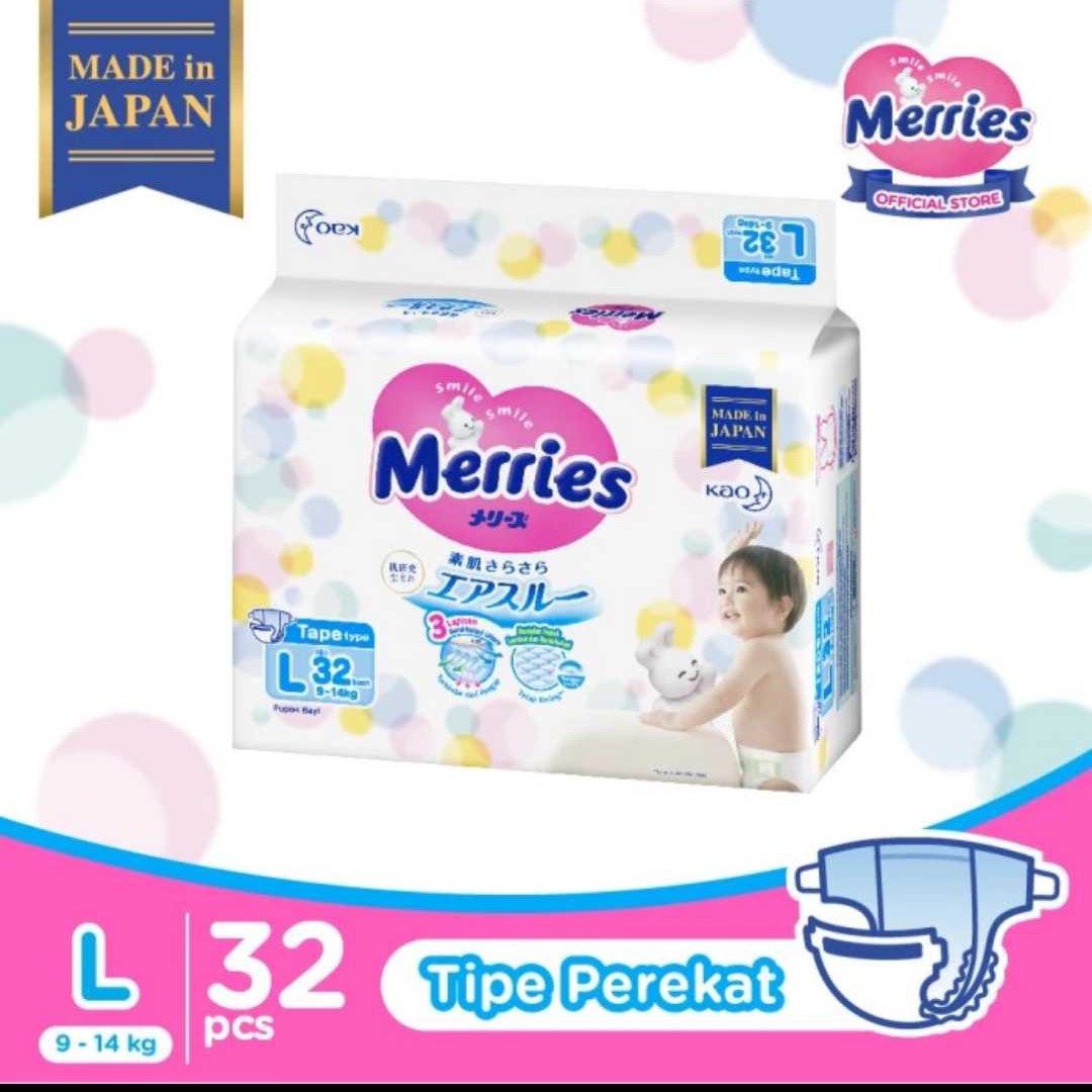Merries Premium L 32 (Perekat)