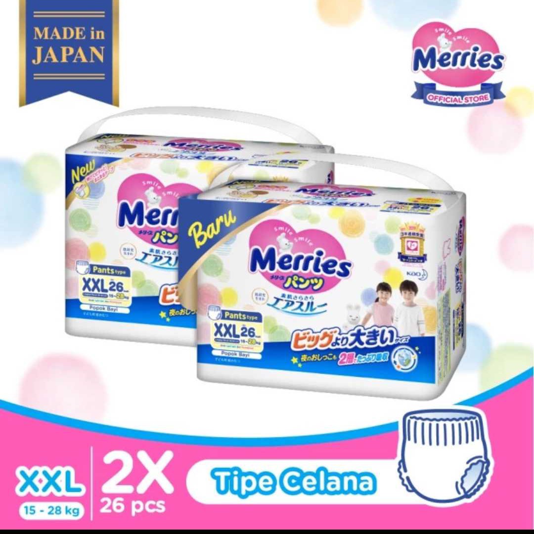 Twinpack Merries Premium XXL 26 (Celana)