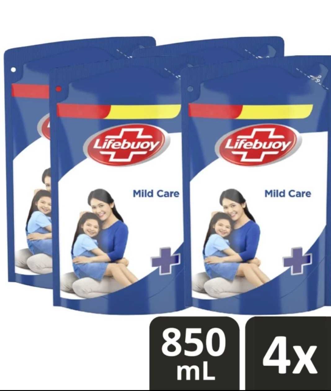 (Isi 4)Lifebuoy Mild Care 850ml