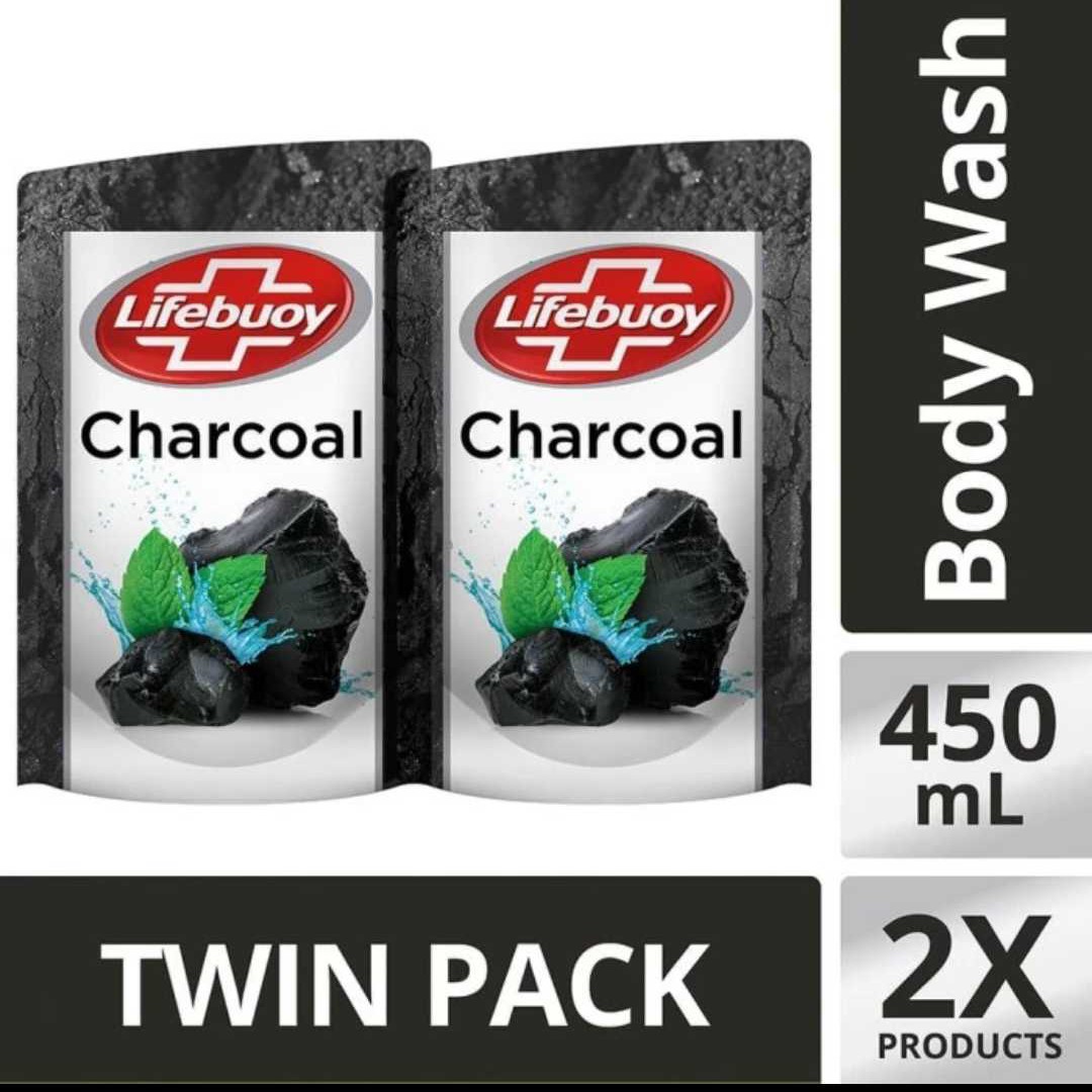 Twinpack Lifebuoy Charcoal 450ml