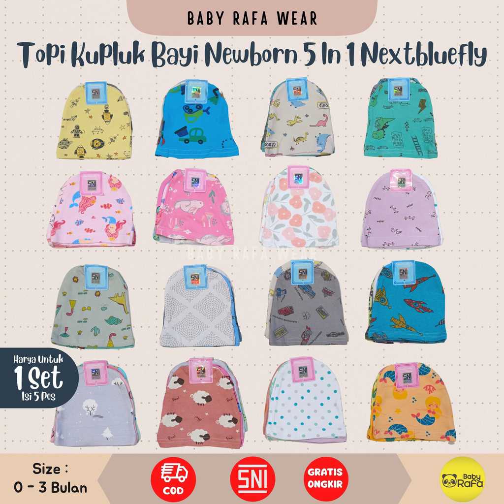 Topi Bayi New Born 5 in 1