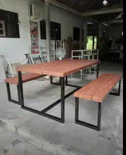 meja makan set cafe plus kursi
