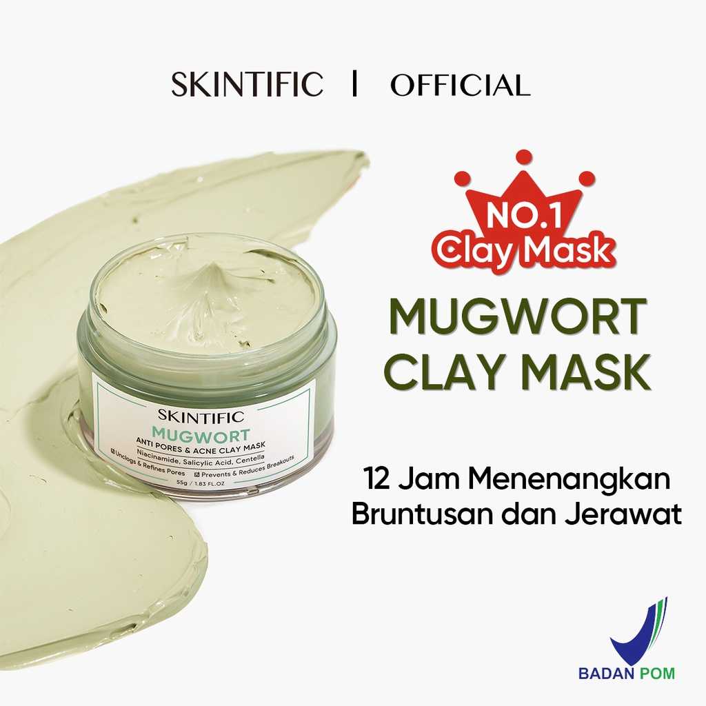 SKINTIFIC - Mugwort Mask Anti Pores & Acne Clay Mask 