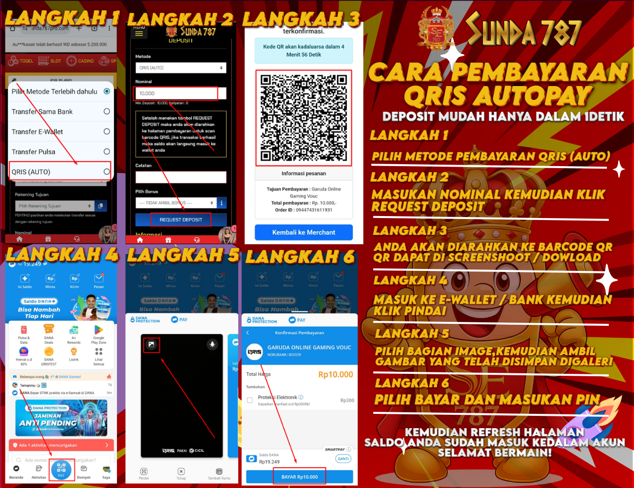 DEPOSIT QRIS AUTO (OTOMATIS MASUK)