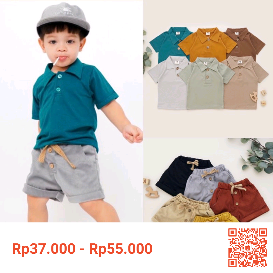 8. Setelan kaos polo 