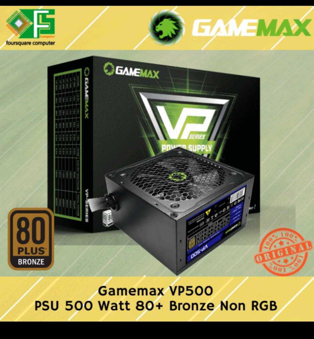 GAMEMAX VP500W 80+ BRONZE
