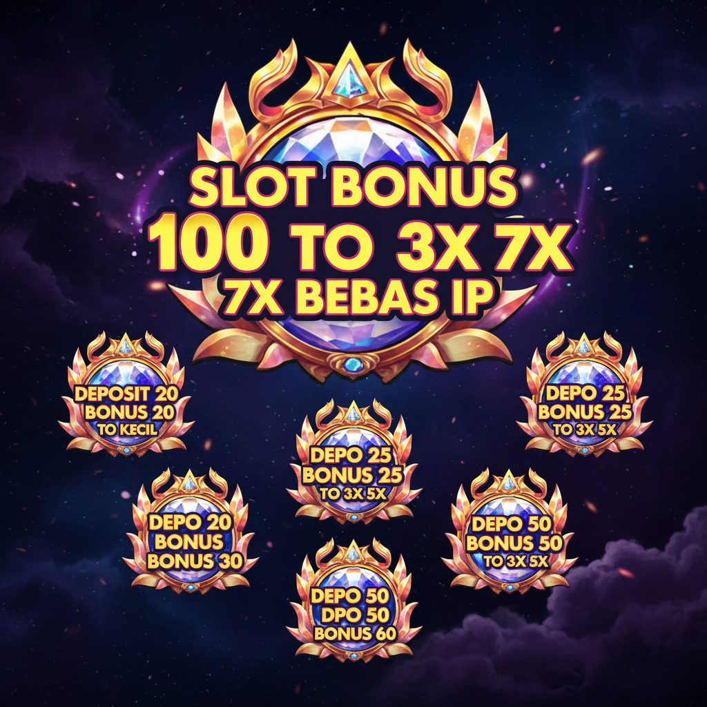Daftar Slot Resmi 2026 Bonus New Member 100 di Awal 7x 3x 5x dengan Depo 25 To Kecil