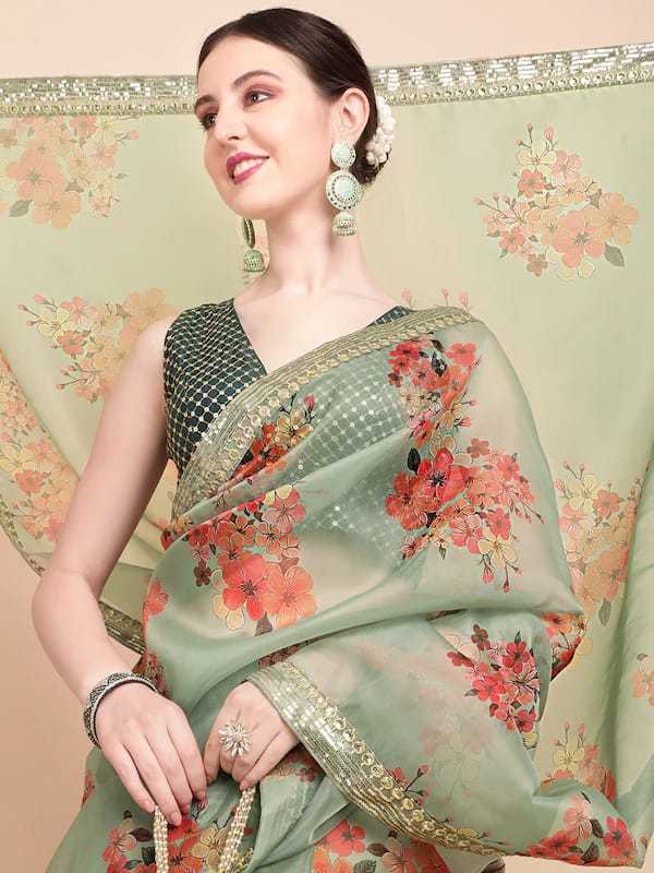 organza saree