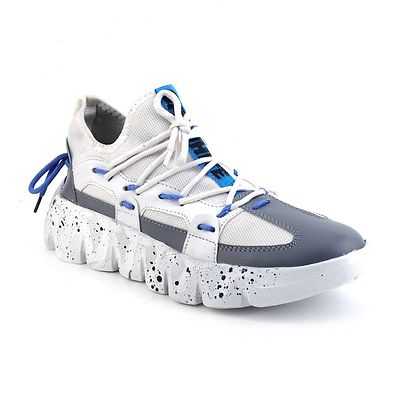 Stylish Solid Synthetic Leather Casual Sneakers For Men